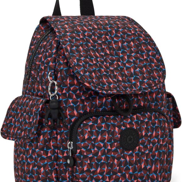 NEW Kipling Women\'s City Pack Mini Backpack Happy Squares Print main image 5